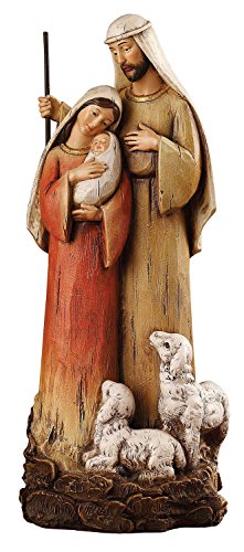 CB Gift Holy Family with Lambs Figurine, 12″