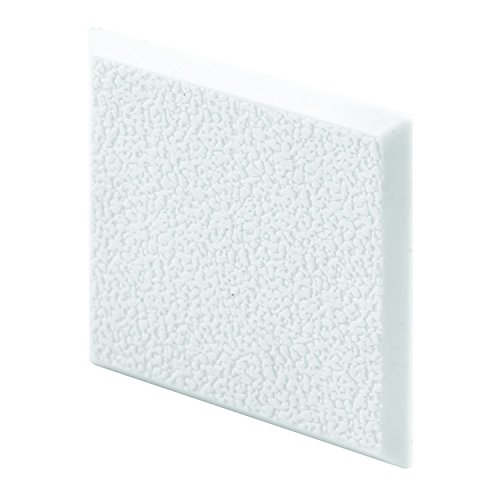 Prime-Line MP10866 Wall Protector, 2 inch x 2 inch Squares, Rigid Vinyl, White, Textured, Adhesive-Backed, Paintable, Pack of 5