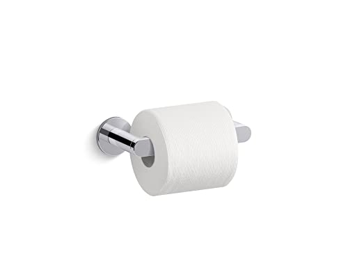 KOHLER 73147-CP Composed pivoting Toilet Tissue Holder, 2.00 x 3.19 x 6.00, Polished Chrome