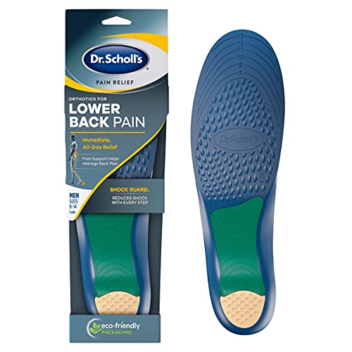 Dr. Scholl’s LOWER BACK Pain Relief Orthotics // Clinically Proven Immediate and All-Day Relief of Lower Back Pain (for Men’s 8-14, also available for Women’s 6-10)