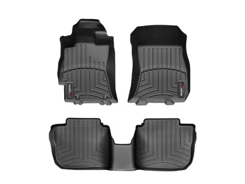 WeatherTech Custom Fit FloorLiner for Legacy/Outback – 1st & 2nd Row (Black)