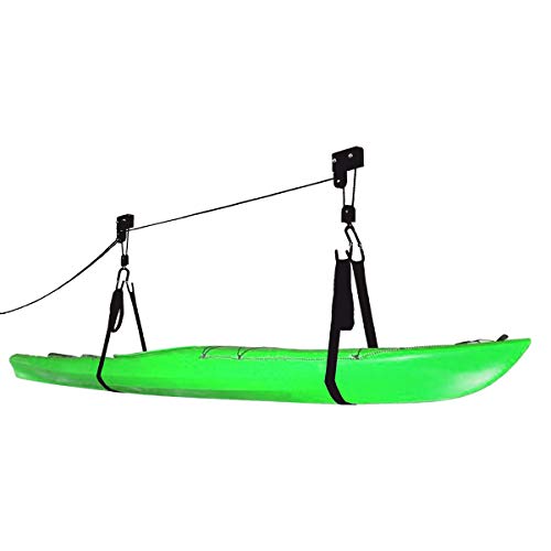 2018 Kayak & Canoe Lift Hoist Kayak For Garage / Canoe Hoists 125 lb Capacity Lifetime Warranty by RAD Sportz