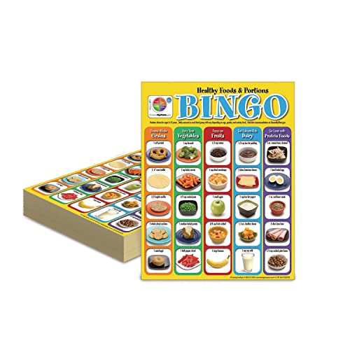 LEARNING ZONE My Plate Healthy Food and Portions Bingo | The Storepaperoomates Retail Market - Fast Affordable Shopping