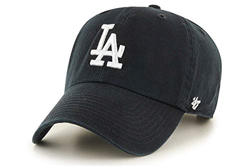 ’47 Brand Los Angeles LA Dodgers Clean Up MLB Dad Hat Cap Black/White