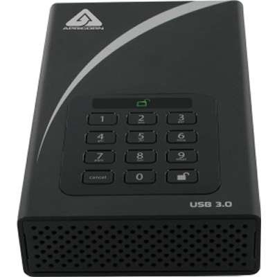 Apricorn ADT-3PL256-4000 4TB Aegis Padlock DT Secure USB 3.0 256-Bit AES Hardware Desktop Drive