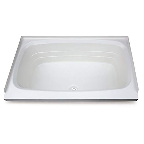 Lippert Replacement Bathtub with Center Drain for RVs, Travel Trailers, 5th Wheels and Motorhomes