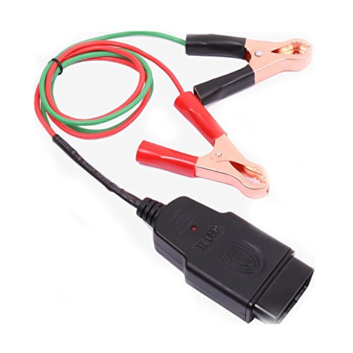 vgate OBD II Memory Saver Connector with Two 2 Alligator Clips