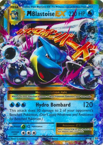 Pokemon – M/Mega-Blastoise-EX (22/108) – XY Evolutions – Holo Rare Card