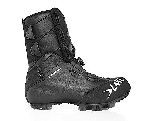 Lake MXZ400 Winter Cycling Boot – Men’s Black/Silver, 44.0