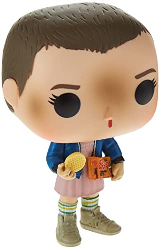 Funko Pop Stranger Things Eleven with Eggos Vinyl Figure , Styles May Vary – With/Without Blonde Wig