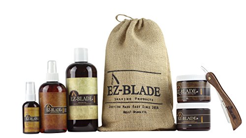 EZ BLADE Mens Shaving kit With Straight Razor