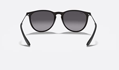 Ray-Ban RB4171 Plastic Round ERIKA 622/8G 54M Rubber Black/Light Grey Gradient Dark Grey Sunglasses For Women+ BUNDLE with Designer iWear Complimentary Care Kit | The Storepaperoomates Retail Market - Fast Affordable Shopping