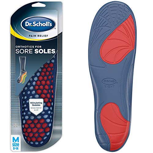 Dr. Scholl’s SORE SOLES Pain Relief Orthotics (for Men’s 8-14, also available for Women’s 6-10), 1 Pair