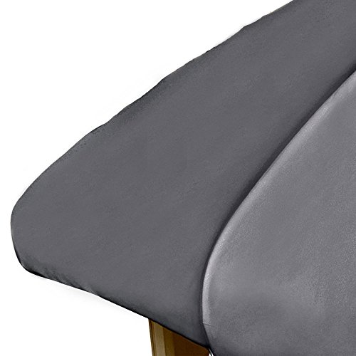 ForPro Premium Microfiber Massage Fitted Sheet, Cool Grey, Ultra-Light, Stain and Wrinkle-Resistant, for Massage Tables, 36″ W x 77″ L x 7″ H | The Storepaperoomates Retail Market - Fast Affordable Shopping