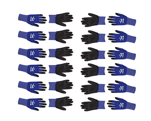 Memphis N9696S Ultra Tech Tactile Dexterity Work Gloves Blue/Black Small 1 Dozen