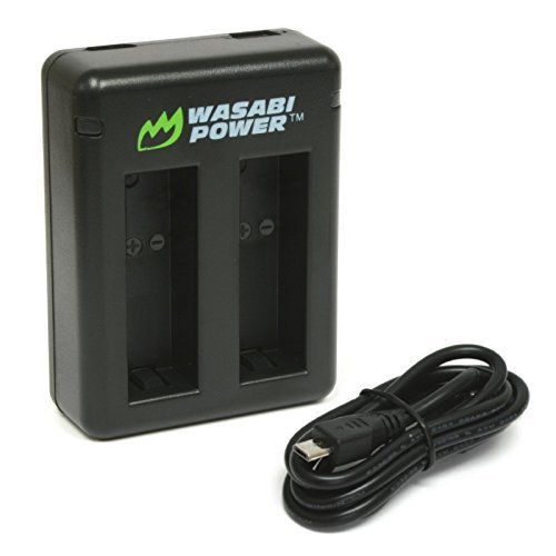 Wasabi Power Dual Charger for GoPro Hero 8 Black, Hero 7 Black, Hero 6 Black, Hero 5 Black, Hero 2018