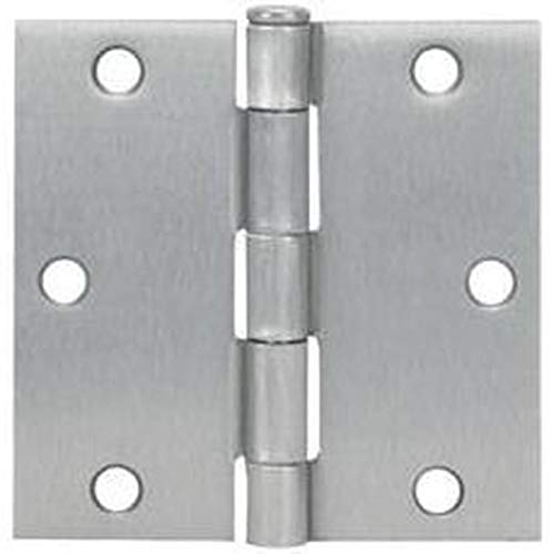 24 Pack – Cosmas Satin Nickel Door Hinge 3.5″ Inch x 3.5″ Inch with Square Corners – 37618