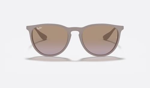Ray-Ban RB4171 ERIKA Sunglasses For Women (Dark Rubber Sand/Brown, 54)+ BUNDLE with Designer iWear Complimentary Eyewear Kit