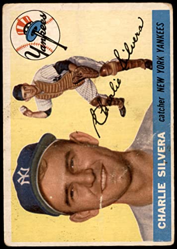 1955 Topps # 188 Charlie Silvera New York Yankees (Baseball Card) POOR Yankees