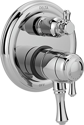 DELTA FAUCET T27897, Chrome Cassidy Traditional Monitor 17 Series Valve Trim with 3-Setting Integrated Diverter