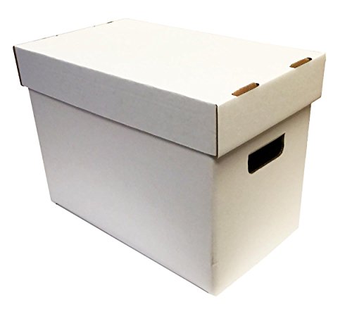 (2) Magazine Cardboard Storage Box – WHITE without Graphics by Max Pro
