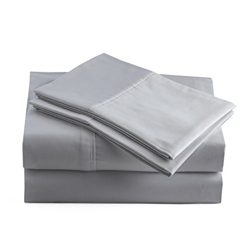 Peru Pima – 285 Thread Count Percale – 100% Peruvian Pima Cotton – King Bed Sheet Set, Slate