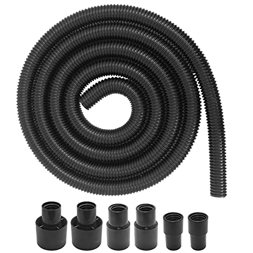 10 Foot Long Dust Collection Power Tool Hose Kit with 6 Threaded Fittings/Attachments for Multiple Types/Brands of Power Tools and Work Shop Vacuums | The Storepaperoomates Retail Market - Fast Affordable Shopping