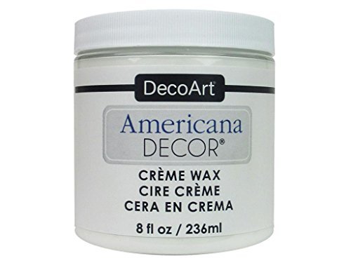 DecoArt AmerDecorCremeWax Americana Decor Creme Wax 8oz White, 8 Fl Oz (Pack of 1)