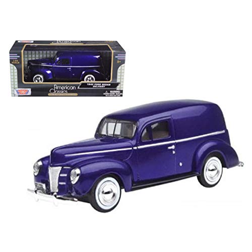 1940 Ford Sedan Delivery, Purple – Motormax 73250P – 1/24 Scale Diecast Model Car by Motor Max