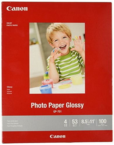 CanonInk Glossy Photo Paper 8.5″ x 11″ 100 Sheets (1433C004)