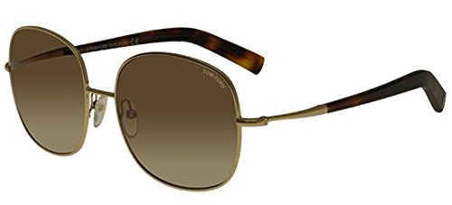 Tom Ford Georgina Gold / Brown Lens Sunglasses