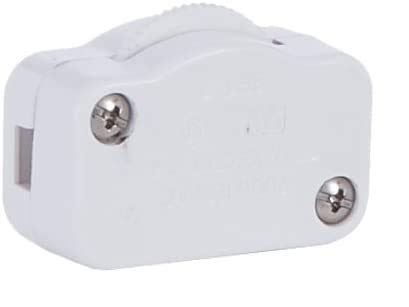 B&P Lamp® White Hi-Low Only Inline Brightness Control Switch for 18/2 SPT-1 Lamp Cord Not a Full Range dimmer.