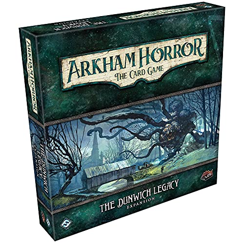 Arkham Horror The Card Game The Dunwich Legacy Deluxe EXPANSION | Horror Game | Mystery Game | Cooperative Card Game | Ages 14+ | 1-2 Players | Avg. Playtime 1-2 Hours | Made by Fantasy Flight Games