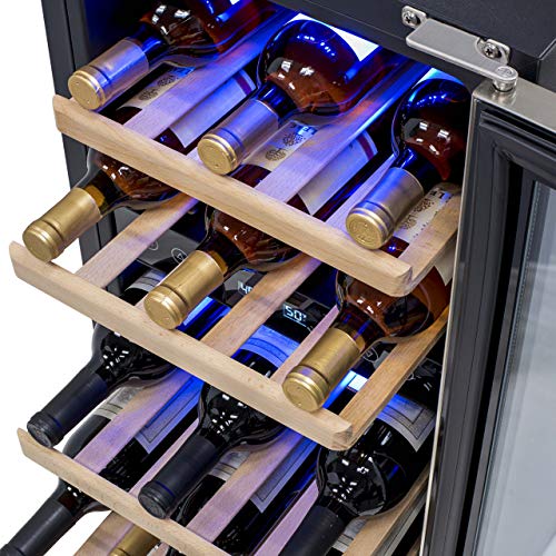 NewAir 15″ Built-in 29 Bottle Dual Zone Wine Fridge, Stainless Steel | The Storepaperoomates Retail Market - Fast Affordable Shopping