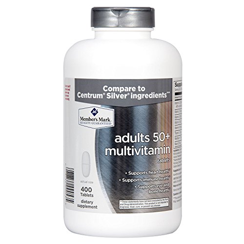 Member’s Mark Adults 50+ Multivitamin (400 ct.) (Pack of 2)