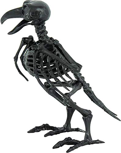 Forum Novelties Small Black Skeleton Raven Decoration