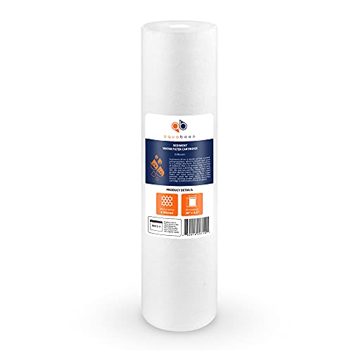Aquaboon 5 Micron 20″ Sediment Water Filter Replacement Cartridge | Whole House Sediment Filtration | Compatible with AP810-2, FPMB-BB5-20, P5-20BB, FP25B, 155358-43, 1 Pack