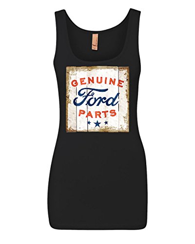 Genuine Ford Parts Old Sign Tank Top Licensed Ford Truck Top Black Medium
