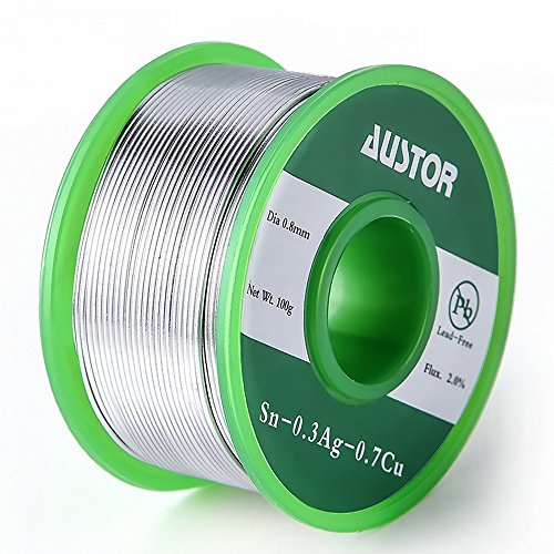 AUSTOR 0.8mm Lead Free Solder Wire with Rosin Core