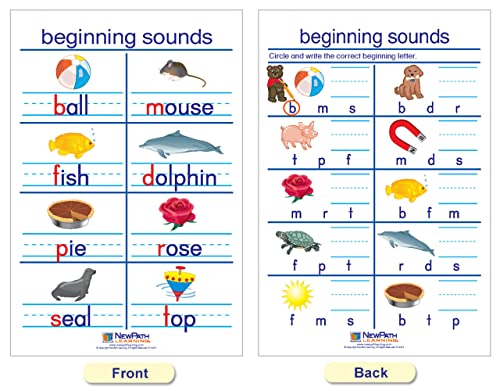 NewPath Learning Phonemic Awareness Bulletin Board Charts, Set/8 – Laminated, Double-Sided, Full-Color, 12″ x 18″ (92-0223) | The Storepaperoomates Retail Market - Fast Affordable Shopping