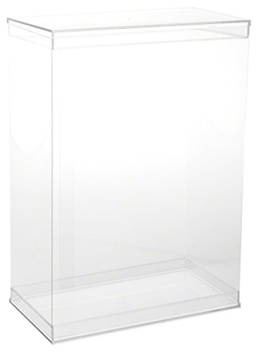 DollSafe Deluxe Clear Folding Display Case with Acrylic Top and Base for 11-12 inch Dolls or Action Figures, 9.5″ W x 5″ D x 13″ H