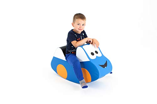 IGLU Brand Rocker for Kids, Rocking Horse or Car, Soft Play Equipment, Activity Toys – Blue