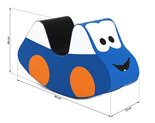 IGLU Brand Rocker for Kids, Rocking Horse or Car, Soft Play Equipment, Activity Toys – Blue | The Storepaperoomates Retail Market - Fast Affordable Shopping