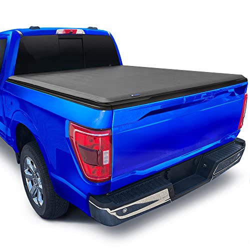 Tyger Auto T1 Soft Roll Up Truck Bed Tonneau Cover Compatible with 2004-2008 Ford F-150; 2005-2008 Lincoln Mark LT | Styleside 6.5′ Bed (78″) | TG-BC1F9020 , Black