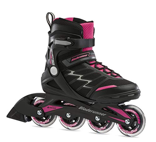 Bladerunner by Rollerblade Advantage Pro XT Women’s Adult Fitness Inline Skate, Black and Pink, Inline Skates , 9