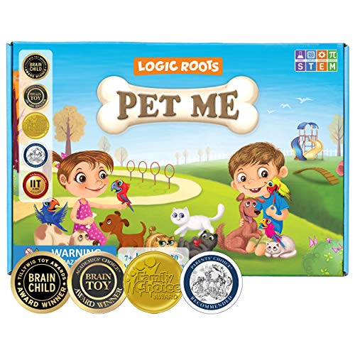 Logic Roots Pet Me Multiplication and Division Game – Fun Math Board Game for 5 – 9 Year Olds, Easy Start STEM Toy, Perfect Educational Gift for Kids (Girls & Boys), Homeschoolers, Grade 1 and Up