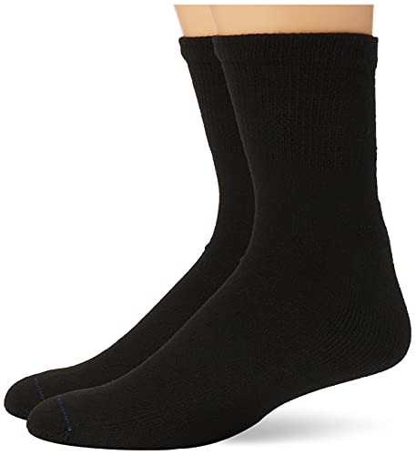 Dr. Scholl’s Men’s 4 Pack Diabetic and Circulatory Non Binding Ankle Casual Sock, Black, Shoe Size 7-12 US