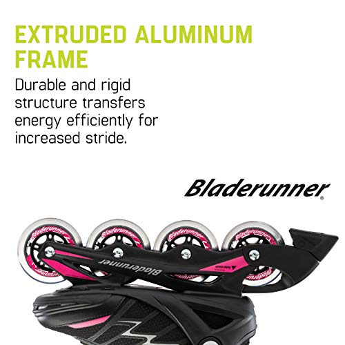 Bladerunner by Rollerblade Advantage Pro XT Women’s Adult Fitness Inline Skate, Black and Pink, Inline Skates , 7 | The Storepaperoomates Retail Market - Fast Affordable Shopping