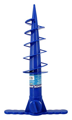 Beach Umbrella Anchor Sand Auger and Fishing Pole Sand Anchor by JGR Copa (Blue)