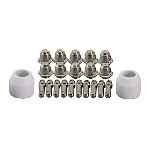 Plasma Electrode Tip Nozzle Shroud Ceramic Cup Fit Miller APT7000 And OTC D7000 Plasma Cutter 22pcs